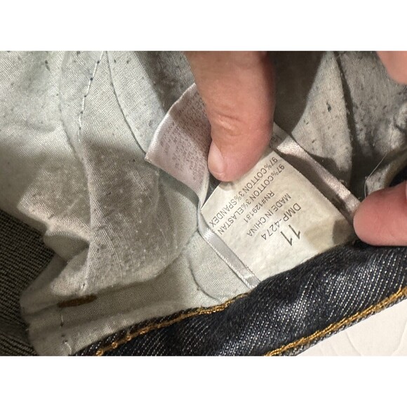 MACHINE POUR NEUF MODE Jeans Distressed Destructed Stretch‎ Size 11 Juniors - Picture 8 of 13